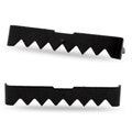 Large No Nail Sawtooth Picture Hangers - Black Plated 100-Pack