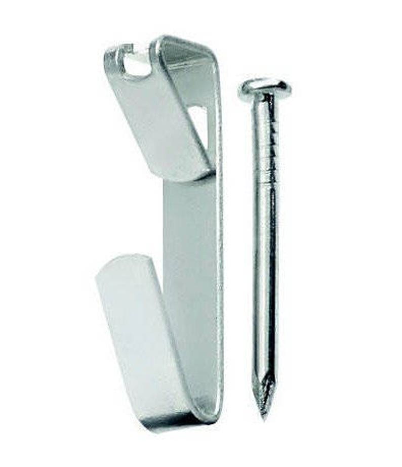 10-Pc Picture Hangers Conventional Hooks 30 Pound Capacity