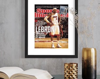 SI Magazine Frame with White Mat | Sports Illustrated Magazine Cover Frame | Periodicals Frame