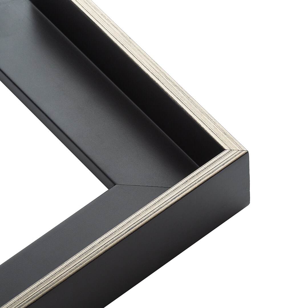 Canvas Floater Frame Moulding wood 16ft Bundle Contemporary Silver