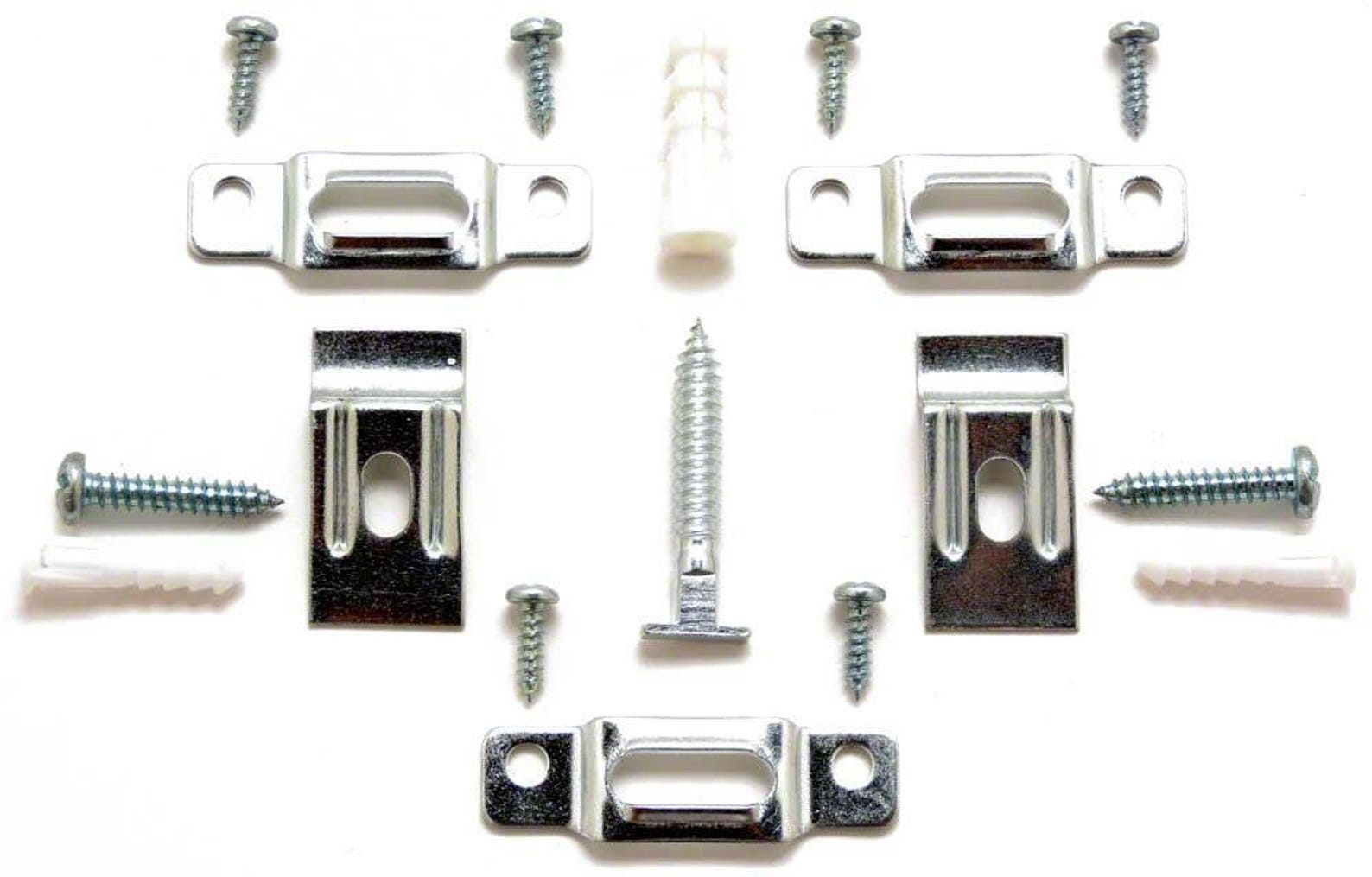 Picture Frame Security Hardware Complete Sets for Wood or Metal Frames