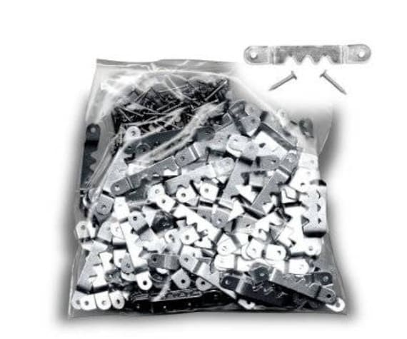 100-Pack 1 Inch Zinc Sawtooth Picture Hangers - No Nail Needed For Frames & Canvases - View #6