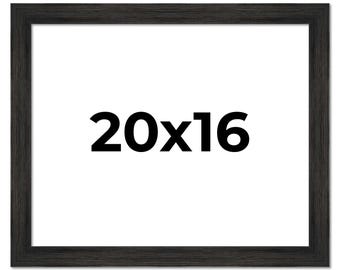 10x10 Wide Barnwood Picture Frame, UV Acrylic, 6 Finishes - Grey, Brown, White, and Black