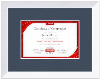 Certificate Frame White Wood Hardwood No Mat - Fits Documents Diplomas Awards | Multiple Sizes