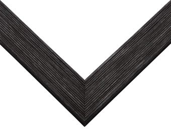 10x10 Thin Barnwood Picture Frame, UV Acrylic, 2 Finishes - Grey and Black