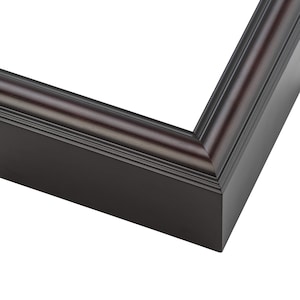 Square Shadow Box 1.75&quot; Deep Brown Frame - UV Acrylic, Backing, Hanging Hardware