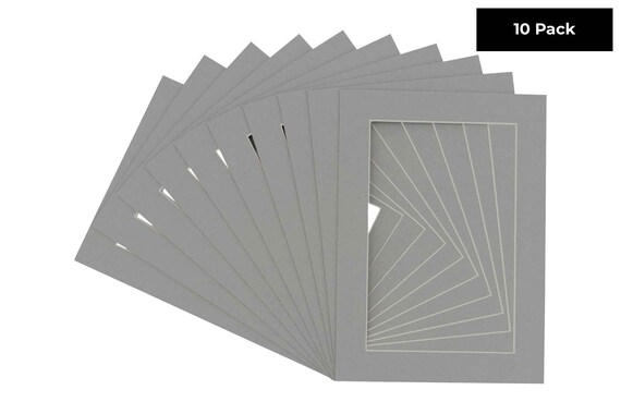 10-Pack White Picture Frame Mats - 11x14" With 8x10" Opening, Core Bevel Cut - View #7