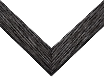 10x14 Thin Barnwood Picture Frame, UV Acrylic, 2 Finishes - Grey and Black
