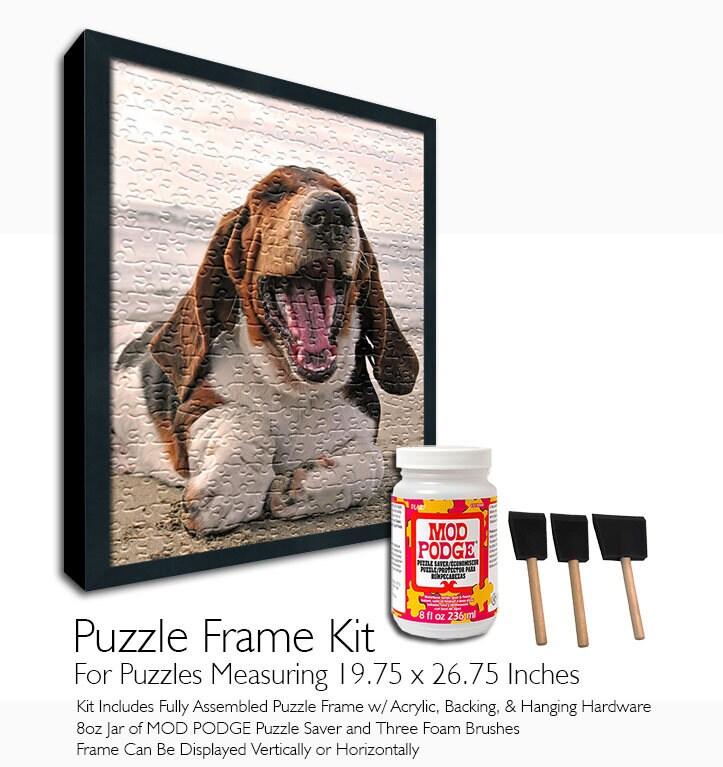 Mod Podge Jigsaw Puzzle Frame Kit For Puzzles Measuring 18x24 Inches