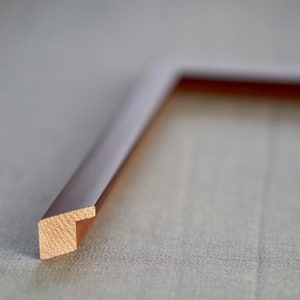 Brown Picture Frame | Solid Wood | UV Acrylic Plexiglass, Foam Board Backing and Hanging Hardware Included | Made to Order in the US