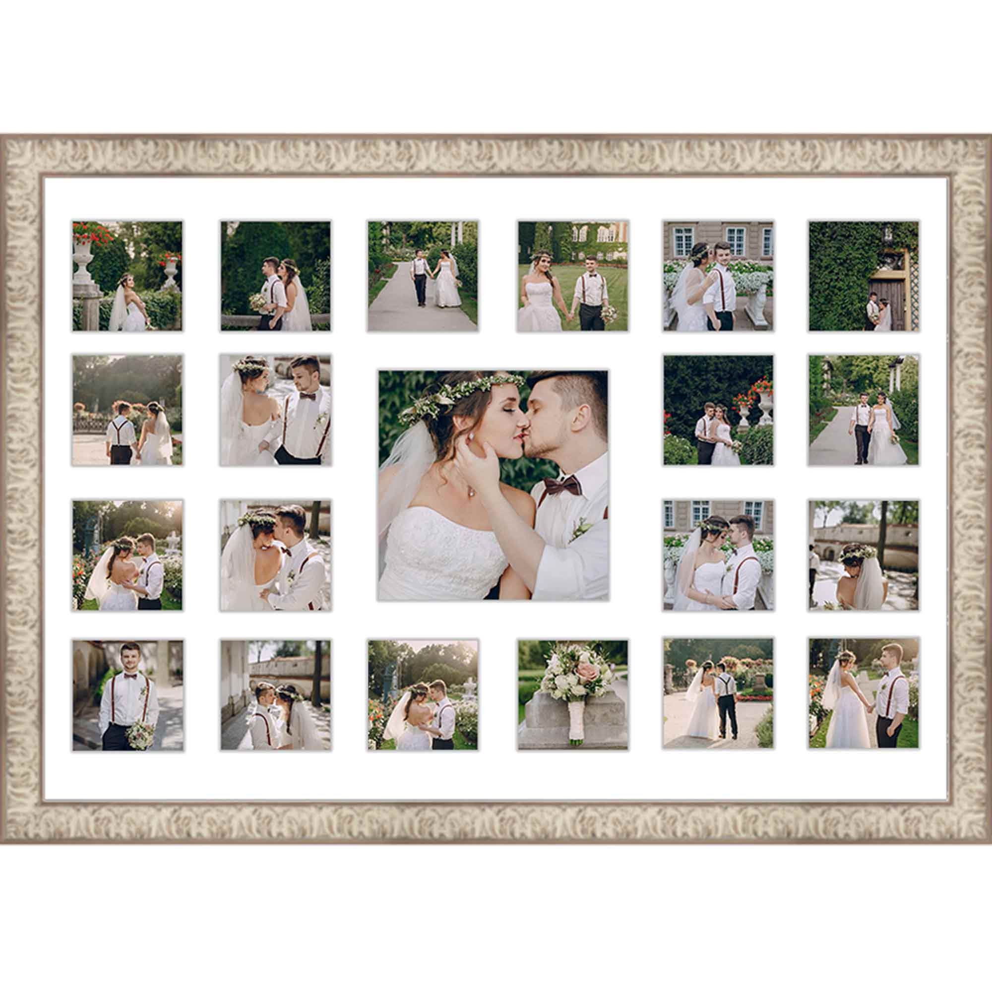 Wedding Photo Collage Frame Holds 21 Photos Wedding Etsy