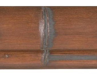 Picture Frame Moulding (Wood) 16ft bundle - Bamboo Walnut Finish - 2.875" width - 5/8" rabbet depth