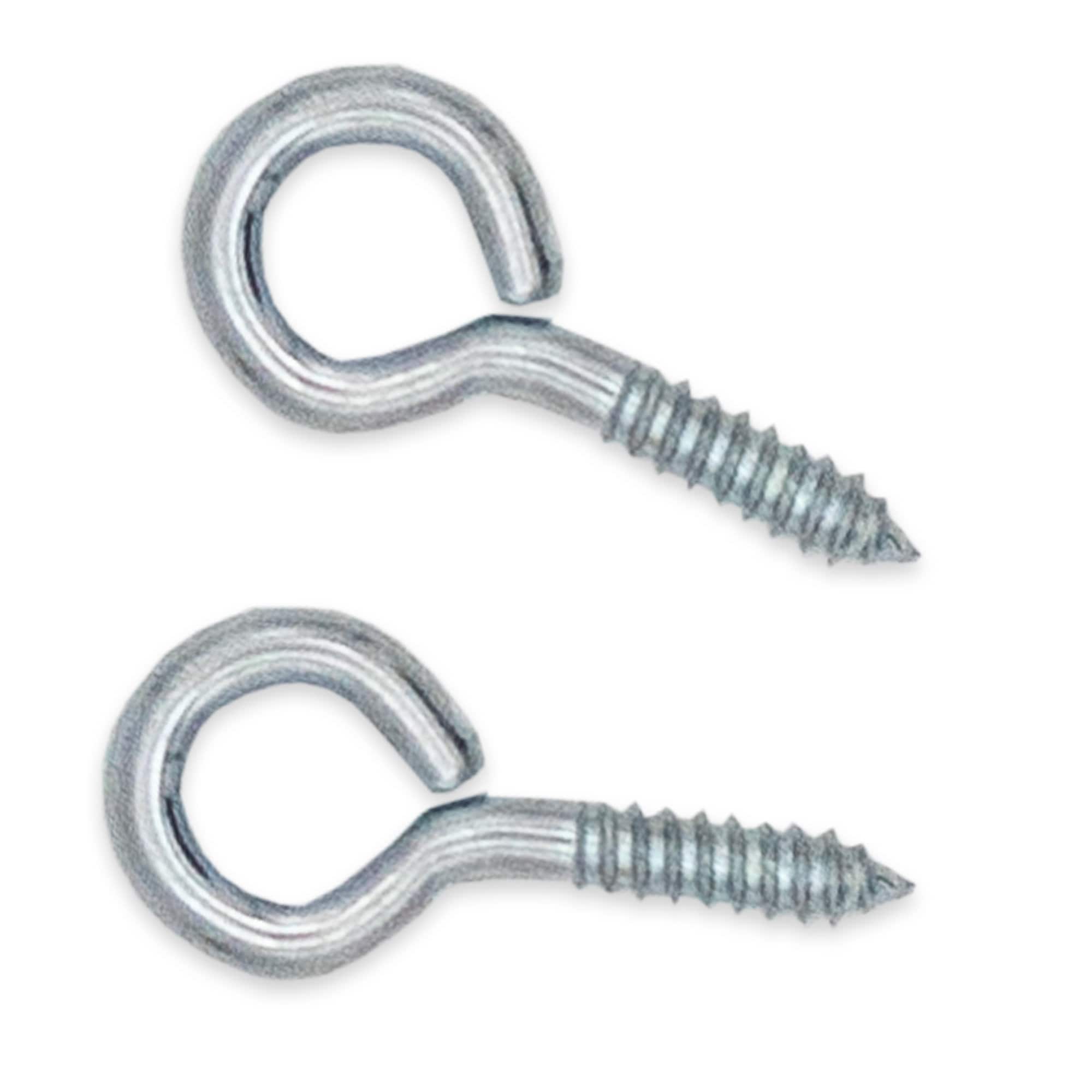 100 Silver Eye Screw Eye Bails for Mini Bottle Corks Crafts 8mm 1/3 Diy Jewelry
