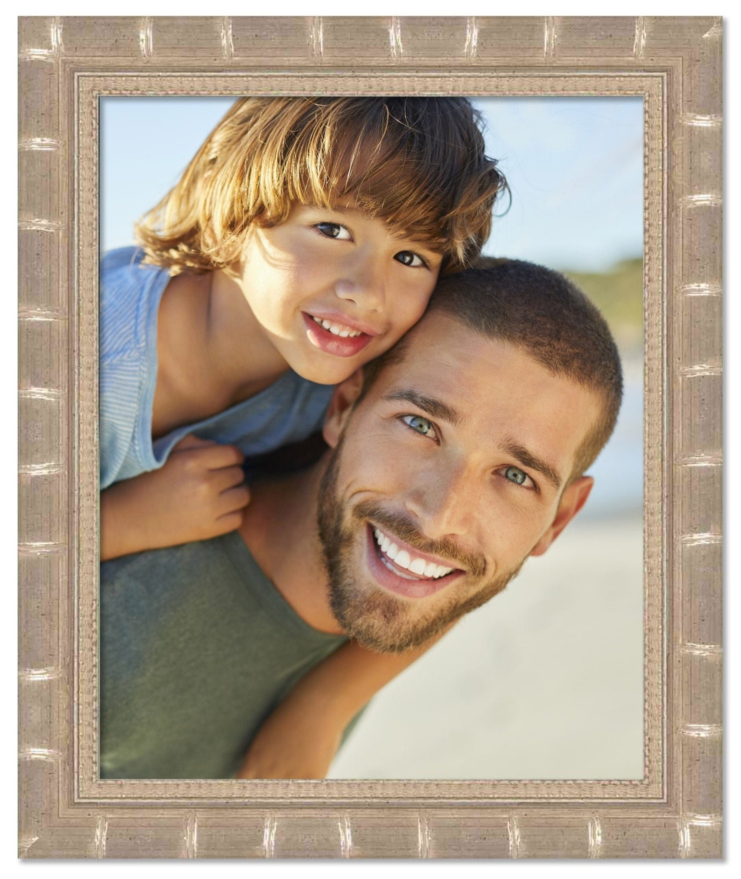 Bamboo Silver Wood Picture Frame Hanging Hardware and Etsy