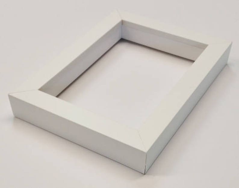 12x12 20x24 Shadowbox Gallery Wood Frame White 8x10 6x6 24x30 11x14 8x8 4x6 5x7 16x20 or 24x36