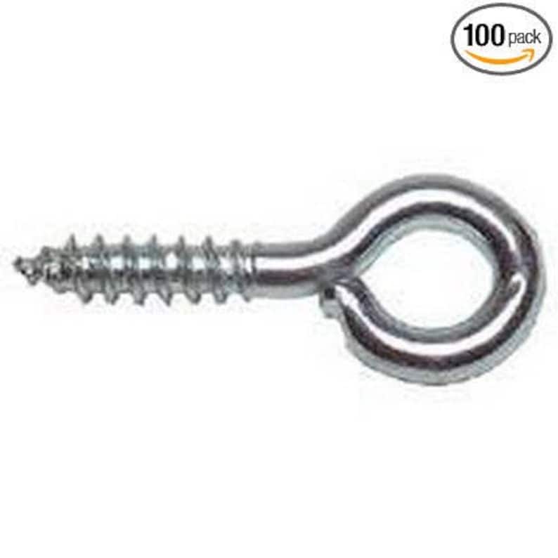 100Pack Mintcraft Lr231 #208 Zinc Sm Steel Eye Screw