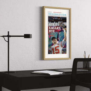 Newspaper Frame Natural Wood Oak Finish with White Mat | Hanging Hardware, UV-Resistant Acrylic & Foam Board Backing Newspaper Not Included
