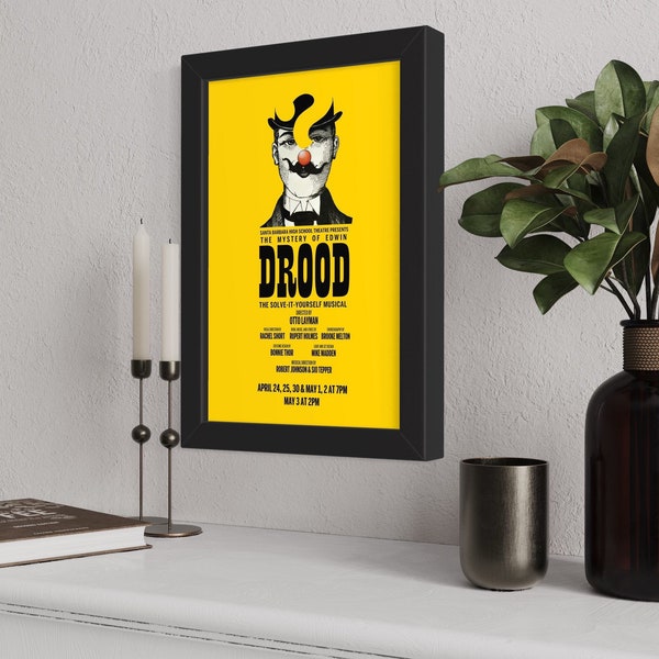 Playbilll Frame 5.5x8.5 with Acrylic Front Glass and Foam Board Backing | Theater Bill Frame | Black, White, Silver & Gold Frame Colors