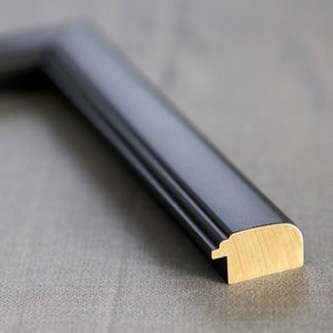 Frame Black Solid Wood Picture Frame - Multiple sizes availble | Black Picture Frame | Premium Wood Custom Picture Frame
