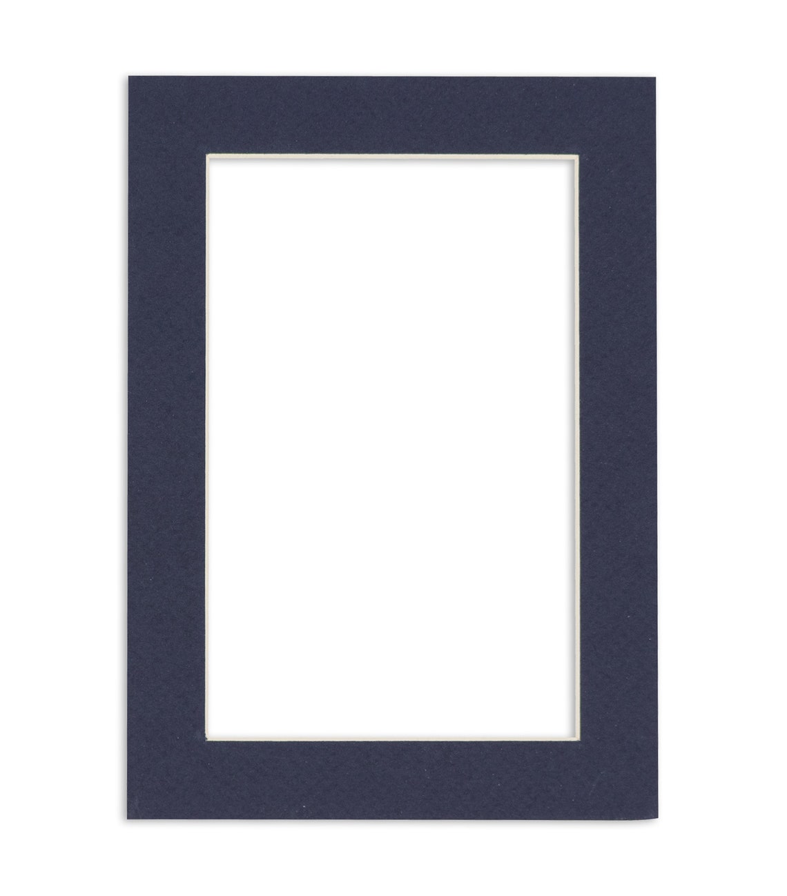 Navy Blue Picture Frame Mat With White Core Available in Etsy