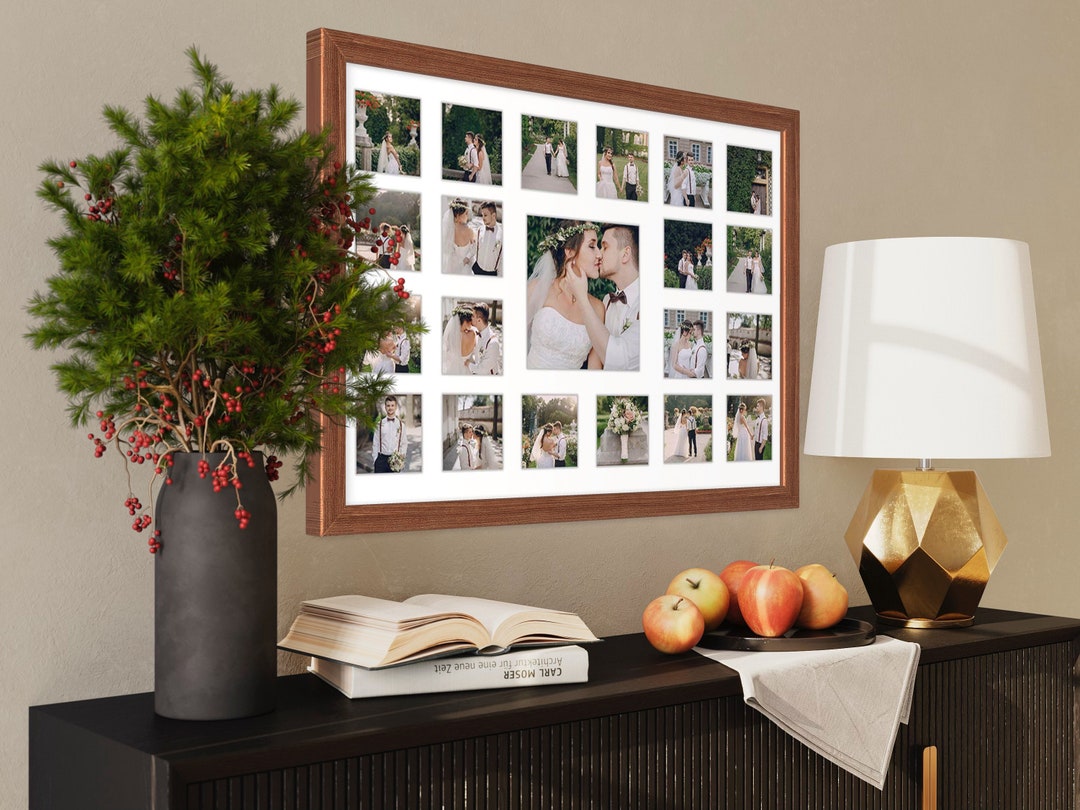 Wedding Photo Collage Frame Holds 21 Photos Wedding Collage Frame