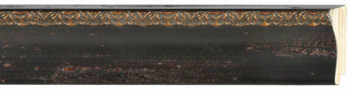 Typical Picture Frame Rabbet Depth Picture Frame Moulding (wood) 16ft Bundle - Traditional Black Finish ...