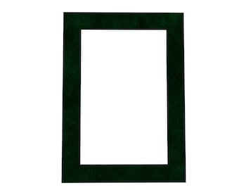 May include: A dark green picture frame with a white background.
