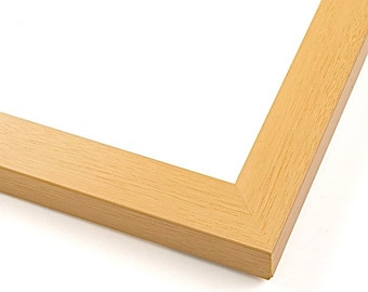 Natural Wood Picture Frame  - With UV Acrylic Front, Foam Board Backing and Hanging Hardware | Made to Order in USA | Custom Sizes & Styles