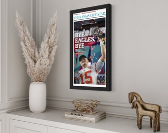 Newspaper Frame | Black Matte Finish | Acrylic Glass, Hanging Hardware Included + Foam Board Backing | Newspaper Not Included