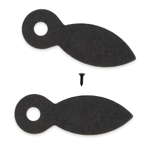 1 Inch Flat Black Picture Frame Turnbuttons (100-Pack)