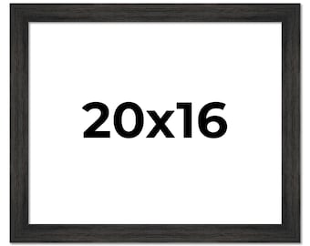 10x15 Wide Barnwood Picture Frame, UV Acrylic, 6 Finishes - Grey, Brown, White, and Black
