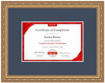 Certificate Frame Museum Bronze Hardwood No Mat - Fits Documents Diplomas Awards | Multiple Sizes