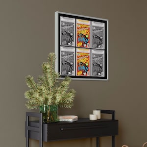 Comic Book Frame with Mat - 6 Openings to Display 6 cgc, CBCS or PGX Graded Comic Books - with UV Acrylic, Backing & Hardware