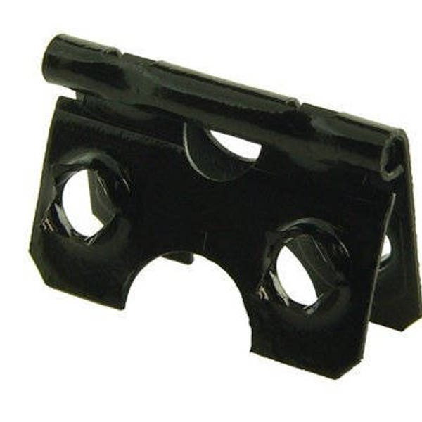 Black Support Leg Barbed Hinge - Self Fastening Picture Frame Easel Back Hinges - Multiple quantities available