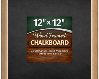 Chalkboard with Wood Frame - Erasable Surface - Metallic Bronze - Kitchen Menu Board | Multiple Sizes