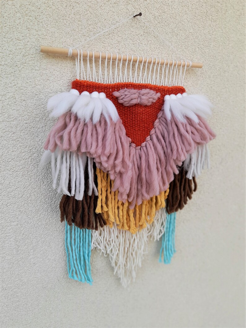 Handwoven Boho Wall Hanging Woven Tapestry Boho Wall Etsy