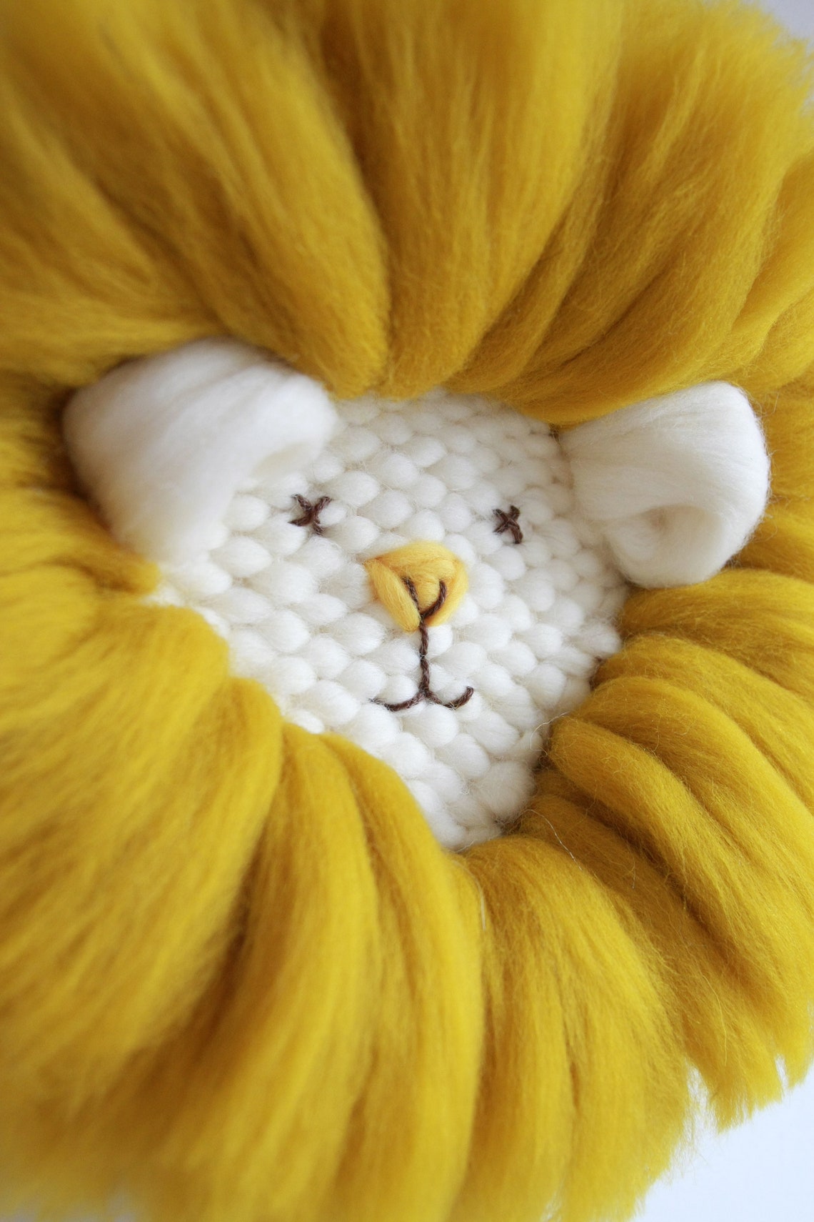 MADE TO ORDER Lion Nursery Decor Wall Hanging Handwoven Etsy