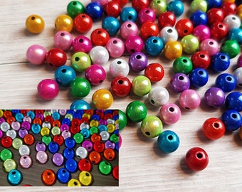 20stk Miracle Beads Magic Beads 8mm Acrylperlen Kunststoffperlen Plastik