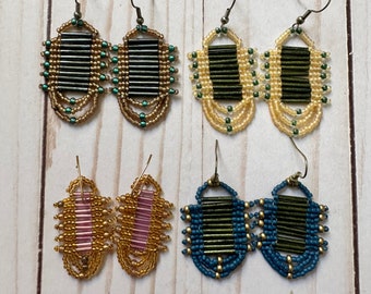 Bugle Bead Earrings