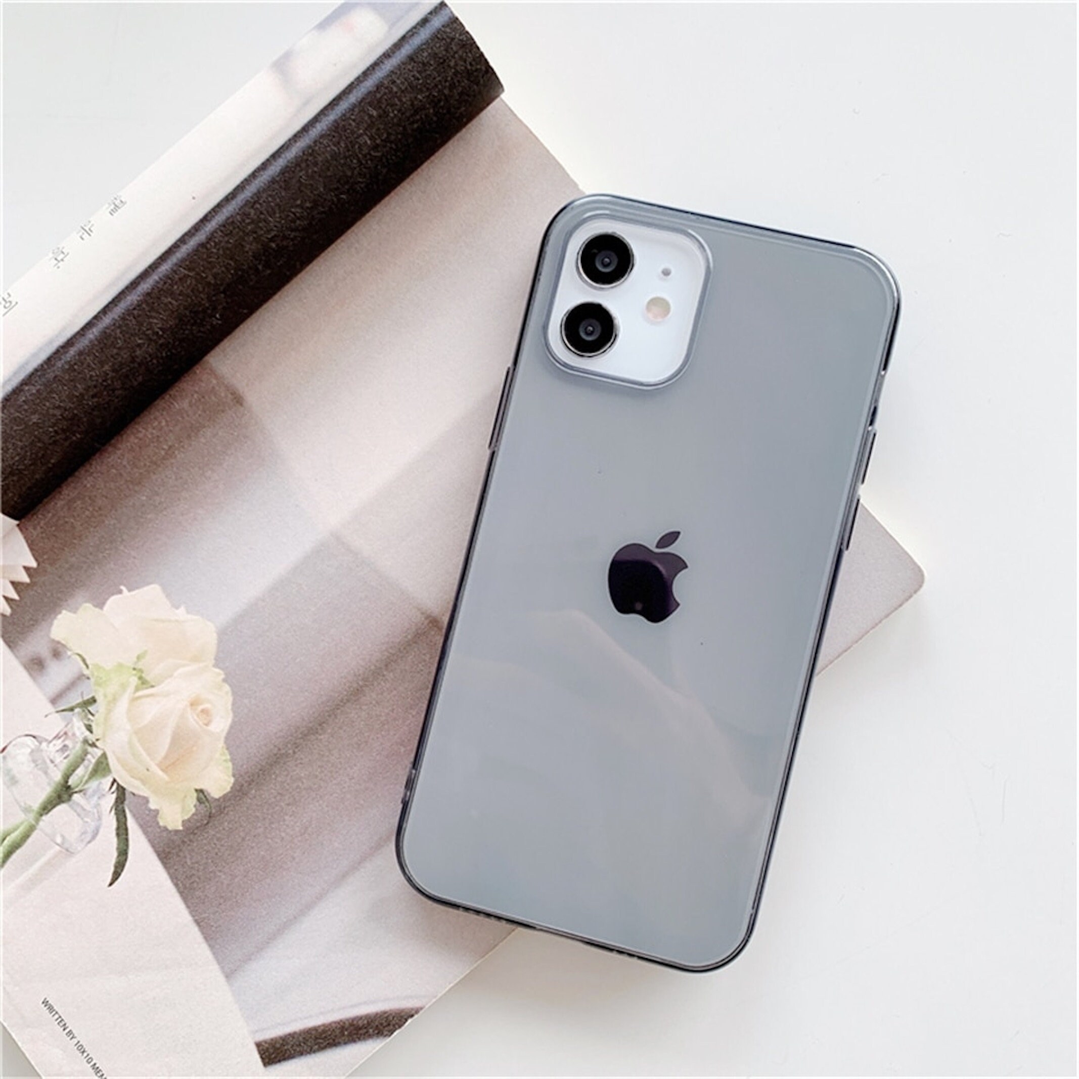 IPhone 11 Black Clear Case Cover Etsy