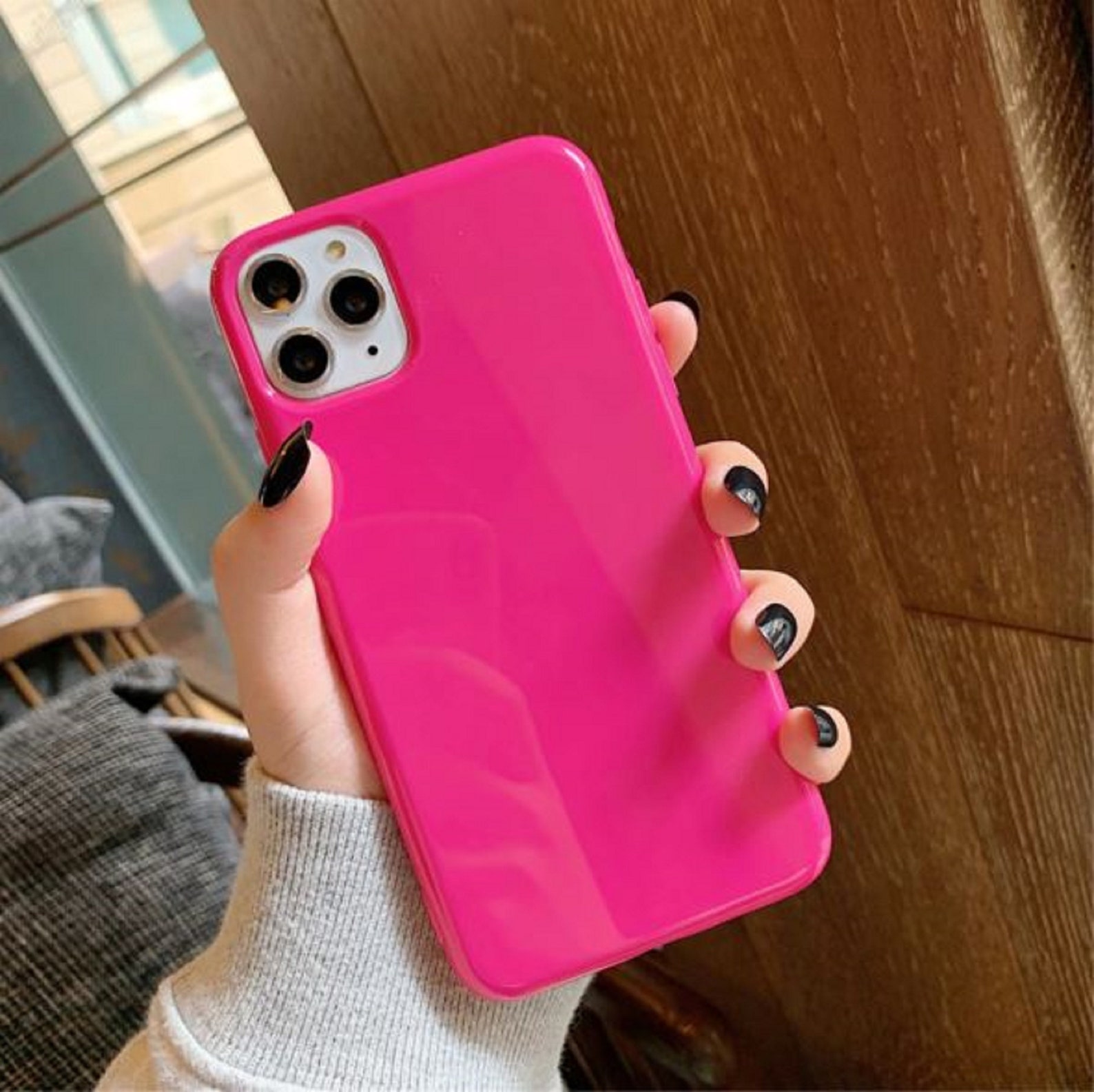 IPhone 11 Max Pro Hot Pink Case Cover | Etsy