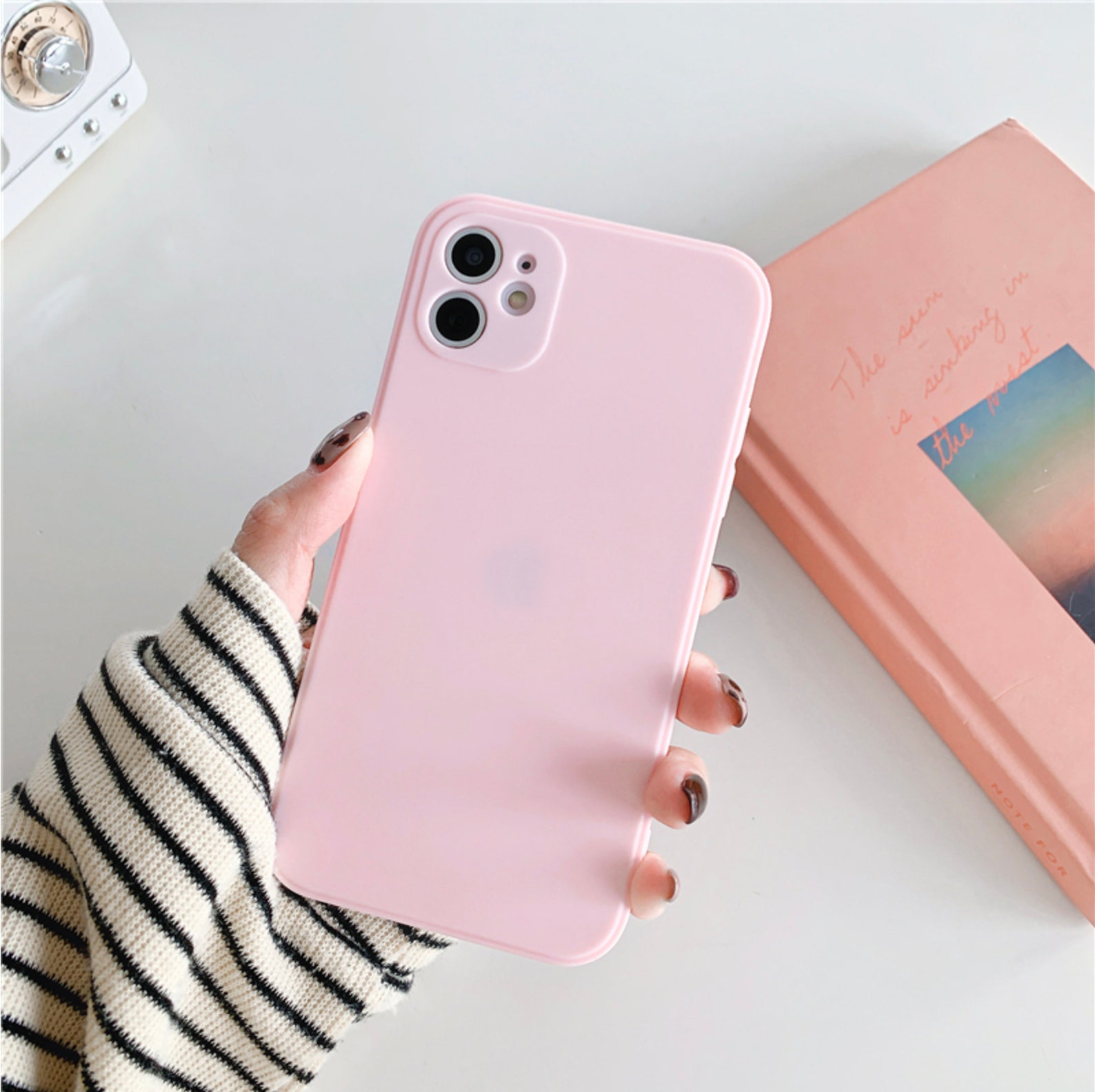 IPhone 12 / 12 Pro Pastel Baby Pink Matte Square Edge Case Etsy