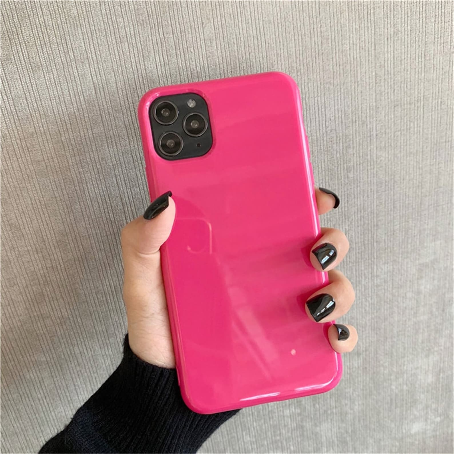 IPhone 11 Pro Pink Neon Glossy Case Etsy