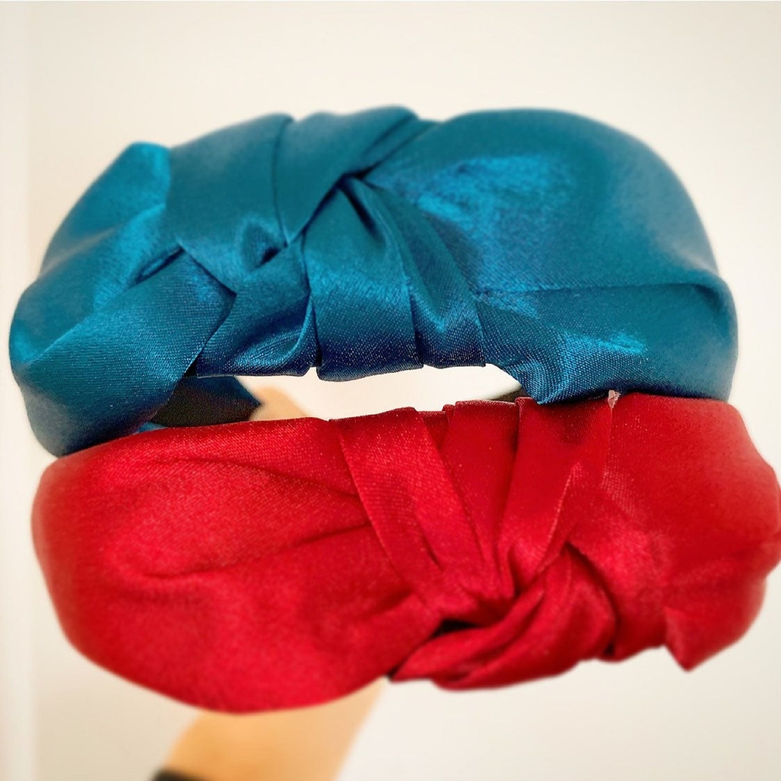2 piece satin knot turban headbands Etsy