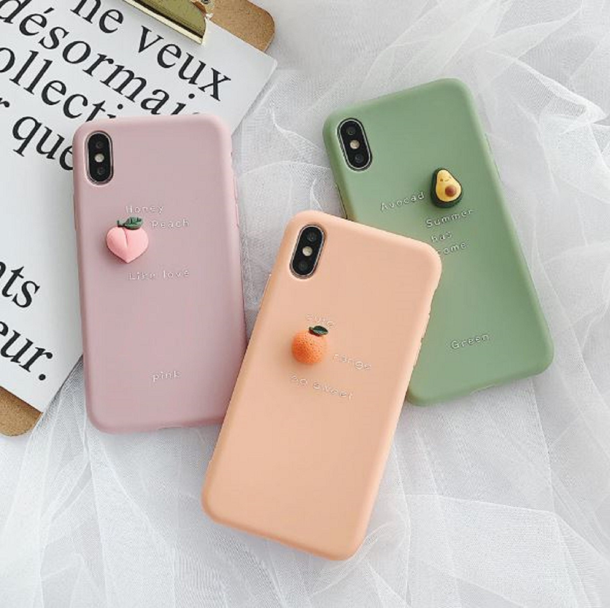 Iphone xs max green avocado case cover Etsy