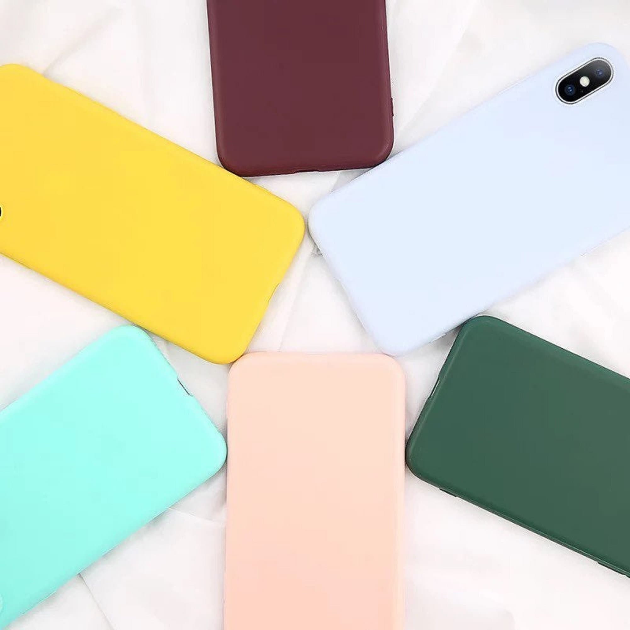 IPhone X / XS Yellow Solid Matte case cover Etsy