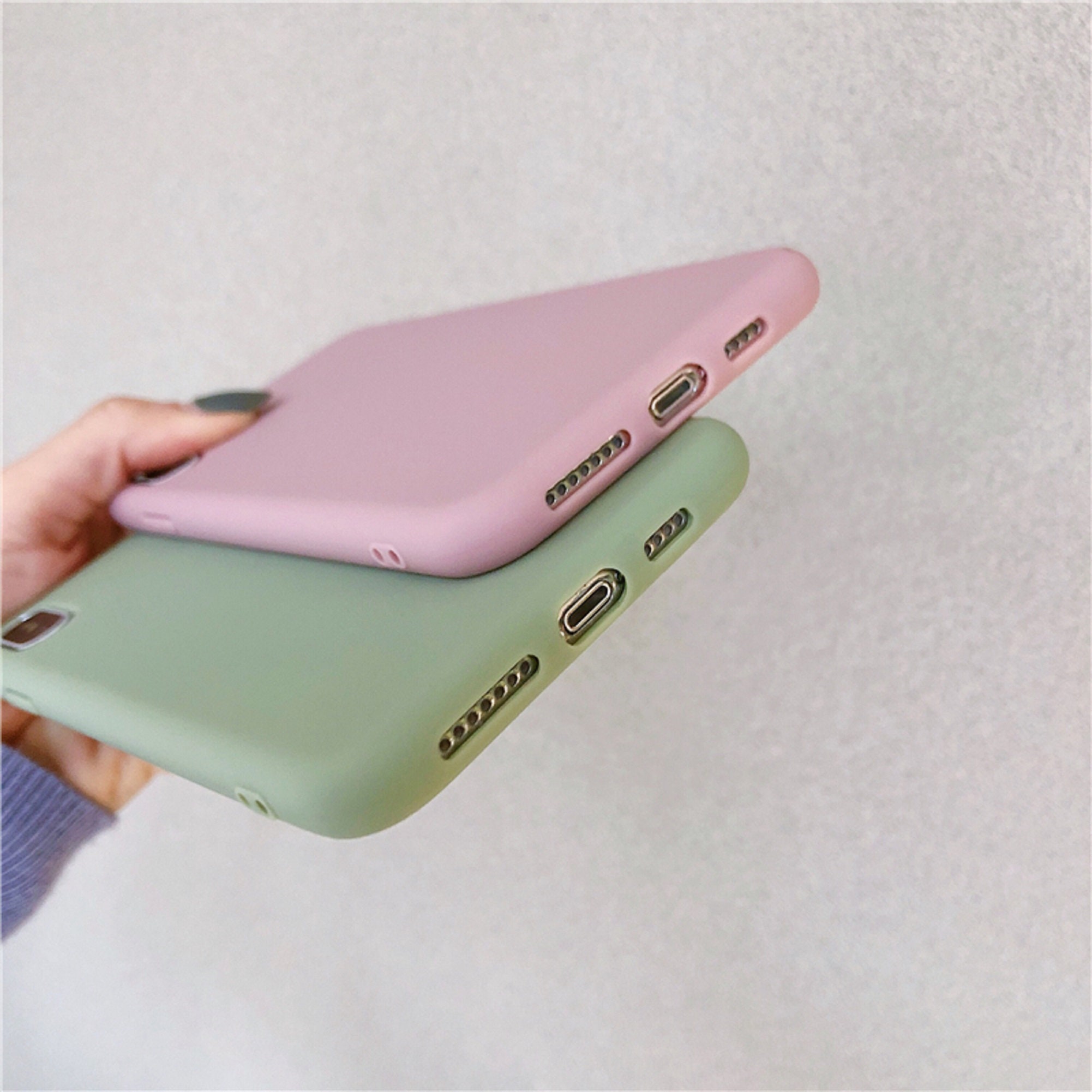IPhone XS Max Green Matte Solid Case Cover Etsy