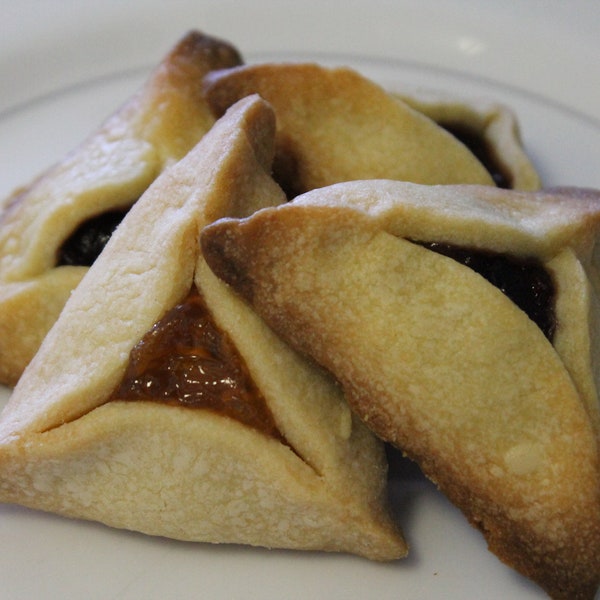 HAMANTASCHEN, Purim cookies Jewish holiday, gift box, jam filled, homemade artisan