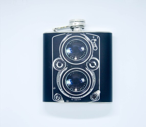 6oz Camera Shape High Quality Portable 304 Stainless Steel Hip Flask 