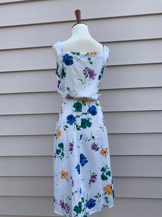 1980s Floral Sundress / Small - image 5